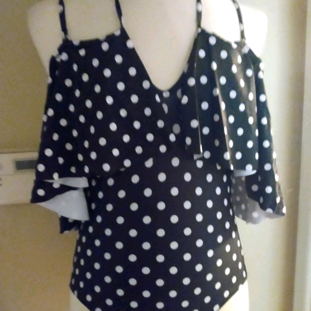 New Size L Polka Dot Swimsuit